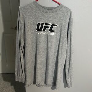 Vintage UFC Gray Long Sleeve Shirt
